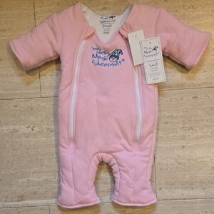 New Baby Merlin's Pink Magic Sleepsuit